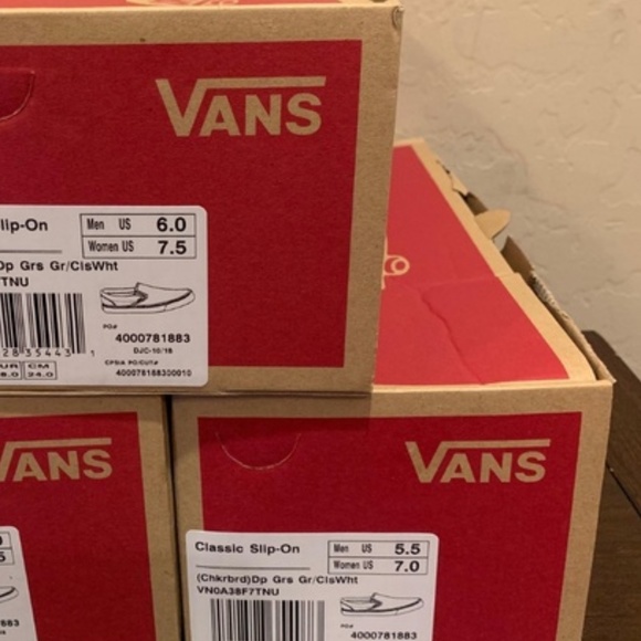 Vans Classic Slip On Checkers Womens Grass Green - Picture 7 of 8